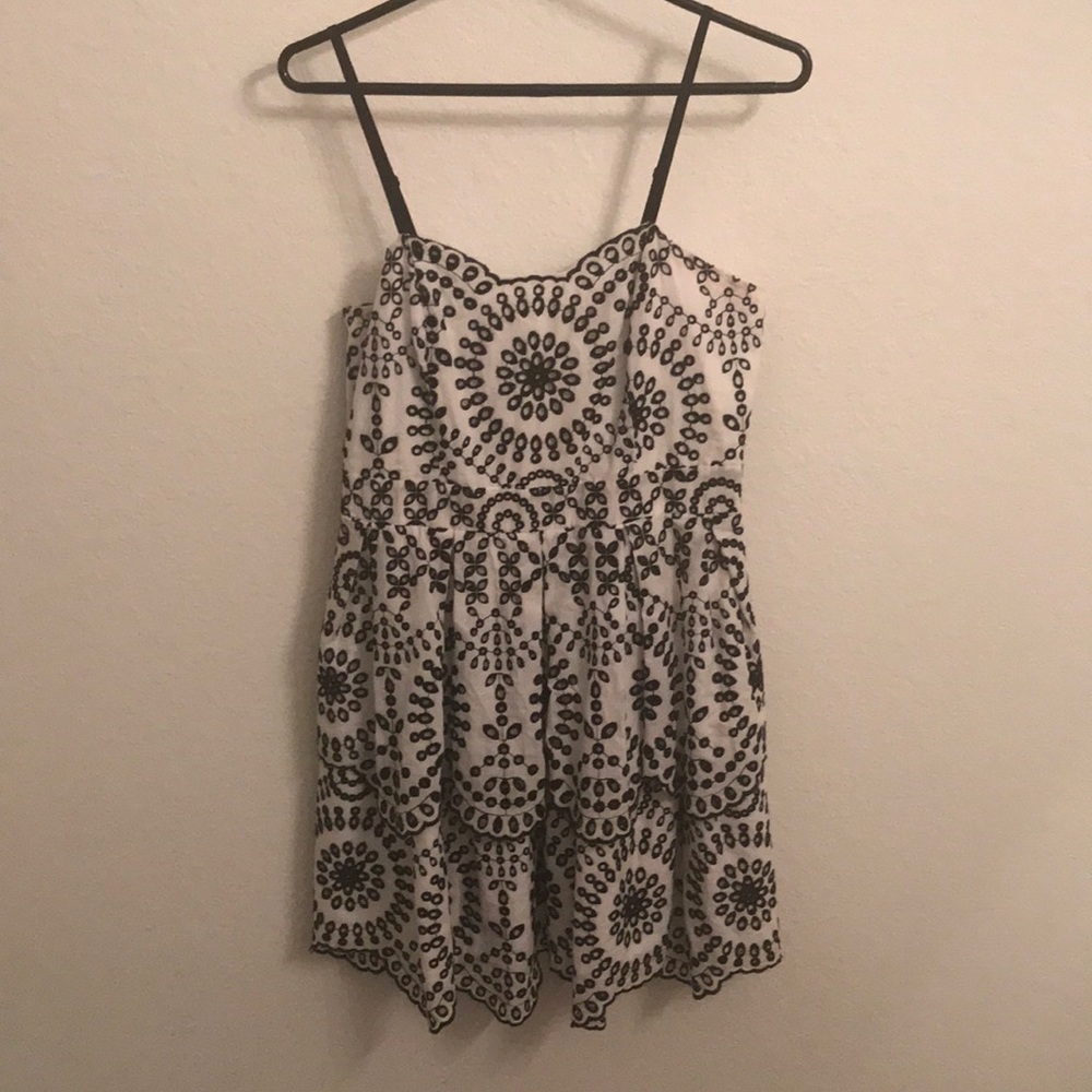 Black and white dress from express